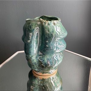 Abstract Curvy Handmade Pottery Vase